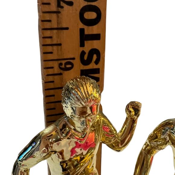 black and gold soccer Trophy - Picture 8 of 11